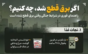 اگر برق قطع شد، چه کنیم؟(اینفوگرافیک)