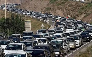 ترافیک سنگین در جاده های شمال