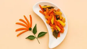 طرز تهیه ترشی انبه با روغن زیتون و هویج، چاشنی‌ خوشمزه