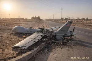 انهدام پهپاد متجاوز در آسمان کرمان