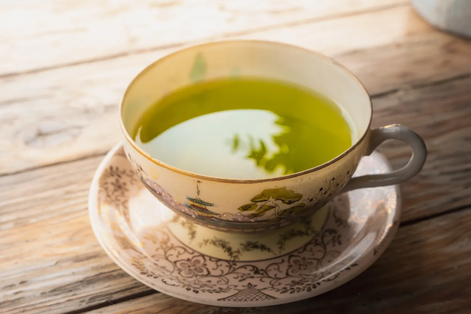 یک فنجان چای سبز