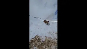 اینجا سیبری نیست؛ گردنه چری کوهرنگ زیر برف بی‌سابقه