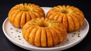 طرز تهیه سیب‌زمینی شکوفه‌ای ترد و رستورانی