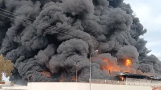 آتش‌سوزی در کارخانه یونولیت‌سازی گنبدکاووس