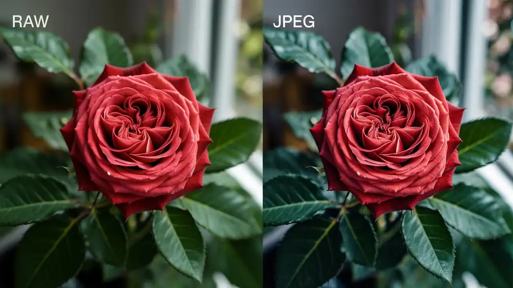 مقایسه کیفیت تصویر در فرمت خام RAW و فشرده JPEG در دوربین موبایل